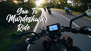 Goa to Murdeshwar Ride l Amazing Road vibes l  Gopro l Duke 390