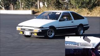 【AE86】嫁にドリフトさせてみた【ハチロク】 「定常円編」