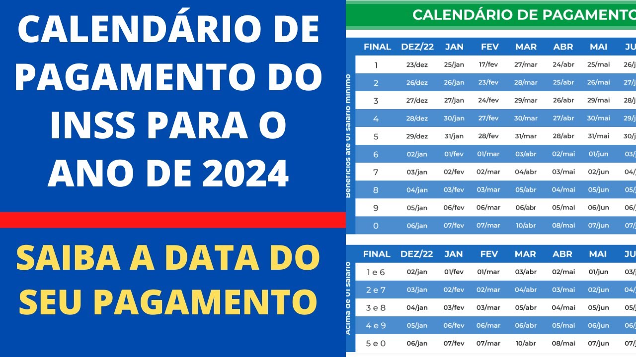 Calendário 2024 De Pagamento De Aposentados E Pensionistas Do INSS ...