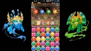 【パズドラ】 水曜ダンジョン地獄級・新面の間　バステトPT  ノーコンクリア