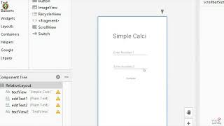 Lab Program 2 : Simple Calculator Application