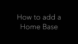 Odotrack ELOG - Adding a Home Base