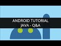 Android Tutorial Java-Q&A(Part-12) | Edureka