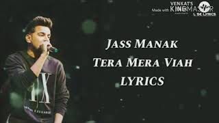Tera Mera Viah Karaoke Jass manak | Latest Punjabi Songs Music