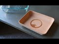 Making a WET MOLDED Leather Valet Tray using KITCHEN TUPPERWARE