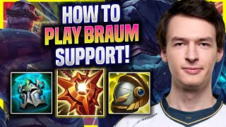 LEARN HOW TO PLAY BRAUM SUPPORT LIKE A PRO! - MAD Kaiser Plays Braum Support vs Thresh! |