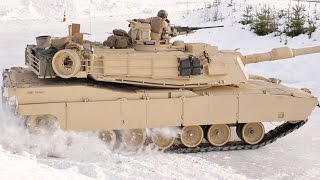 M1A1 Tanks Drifting in Snow