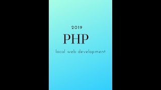 php local development - windows setup php development web server