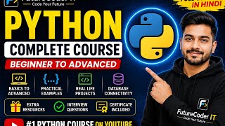 Python Programming Full Course in Hindi | Beginner to Advanced | Complete Python Tutorial 2026