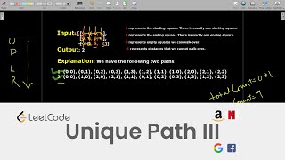 Unique Path III | LeetCode 980 | Recursion and Backtracking | Interview Questions