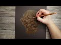 how to draw realistic brown hair with pastel pencils pitt pastel tutorial