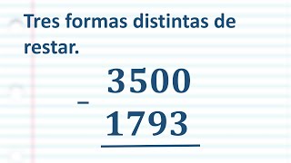 Tres formas de restar que no conocías.