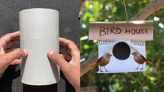 PVC Plastic Bird House 🏡 DIY at Home | Best Work for Humanity | Weatherproof Shelter for Bird's