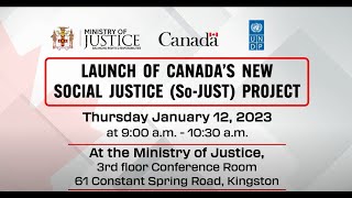 JISTV| Launch of Canada's New Social Justice (So-JUST) Project