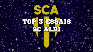 Top 3 essais mi-saison : SC Albi