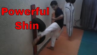 So-Kyokushin Steel Shin | Hashim Pasha Iron Shin | Raja's martial arts | this is Kyokushin karate