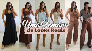 Uma Semana de Looks Reais  | Shoppinf, Barzinho, Look Verão , Conjunto