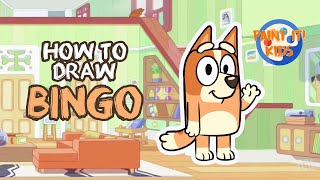 Drawing for Kids - How to Draw Bingo - Art for Kids - Cute drawings