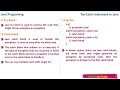 Try-catch statement – Java Programming