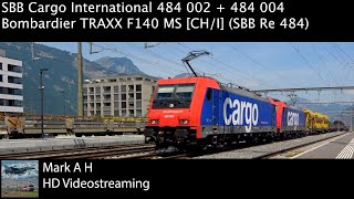 Double-headed SBB Cargo International cargo train