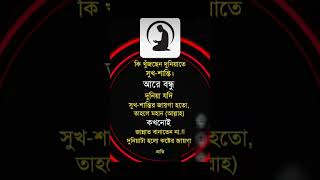 #কি খুঁজছেন দুনিয়াতে সুখ শান্তি আরে বন্ধু দুনিয়া যদি সুখ শান্তিরে জায়গা হতো #viralshort#viralshor