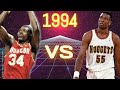 Hakeem Olajuwon vs Dikembe Mutombo 1994