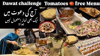 Family Dawat Arrangements | Dawat for 40 persons | Tomato Free Dawat Challenge | Niliz Cook Book