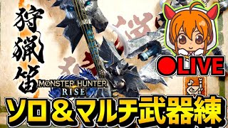 【MHRise】PS4コントローラーを使って狩猟笛などを使う配信【体験版】