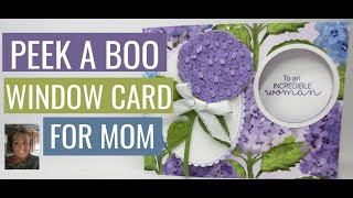 🔴 the peek a boo slider window card for mom with stampin'up! supplies