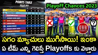 How Many Wins Needed For Each Team To Qualify For Playoffs | IPL 2023 Playoff Chances | GBB Cricket