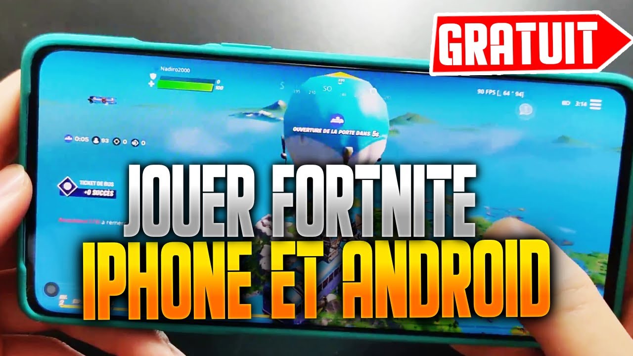 COMMENT JOUER A FORTNITE SUR IOS IPHONE Et ANDROID GRATUITEMENT (Xbox ...