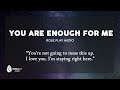 [f4a] You Are Enough for Me [sweet] [cuddles]