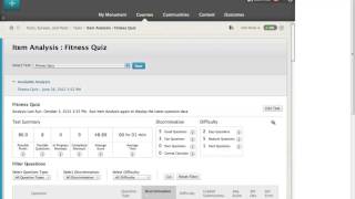Blackboard Learn Feature Overview: Item Analysis