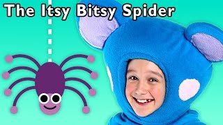 Spider Sing Along | Itsy Bitsy Spider + More | Mother Goose Club Phonics Songs