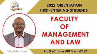 FACULTY OF MANAGEMENT AND LAW #ULMyChoice