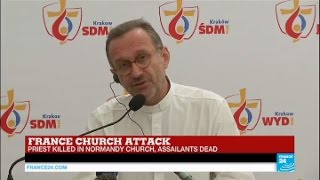 France church attack: spokesperson for France's bishops reacts to Normandy attack