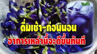 สูตรน้ำสมุนไพรโบราณ “น้ำดอกอัญชัน” หอมหวานสดชื่นแก้อาการต่างๆมากมาย