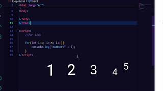 Learn JS Loops (for, while) & String Methods