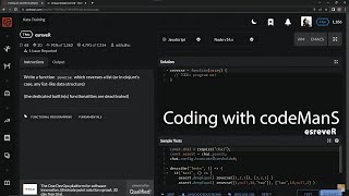 Codewars 7 kyu esreveR Javascript