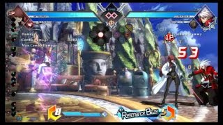 [BBTAG] Nine/Mitsuru Instant Overhead Combo (Style Points)