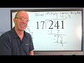 long division explained division multiply subtraction bring down