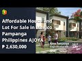 Affordable House and Lot For Sale in Mexico Pampanga Philippines AJOYA