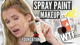 $80 SPRAY PAINT FOUNDATION... WTF?! | Worth it OR Toss it?!