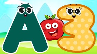 Learn ABC Phonics Shapes Numbers &  Colors | Preschool Learning Videos For 3 Year Olds | #kidsvideos