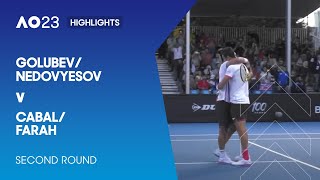 Golubev/Nedovyesov v Sebastian Cabal/Farah Highlights | Australian Open 2023 Second Round