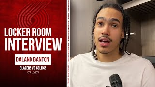 Dalano Banton: It Was DIFFICULT Not Playing on Celtics | Blazers Postgame
