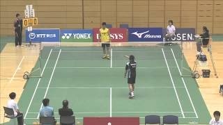 男子シングルス１回戦 島田 大輝(日本体育大学) vs 小林 優吾 (トナミ運輸)