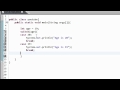 Java Tutorial 11: The Switch Statement