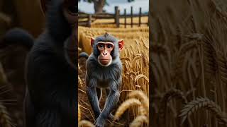 Unbelievable monkey save dog from human!/#shorts#viralvideo#viralshorts