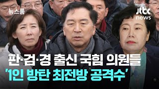 판사·검사 출신 의원들이…헌법수호 뒤로한 채 '공격수' 면모 / JTBC 뉴스룸